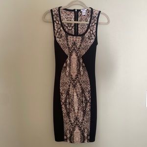 Bar III Snakeskin Mini Dress